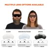 Skullerz By Ergodyne Safety Glasses Sunglasses, Matte Black Frame, Clear Lens,  OSMIN